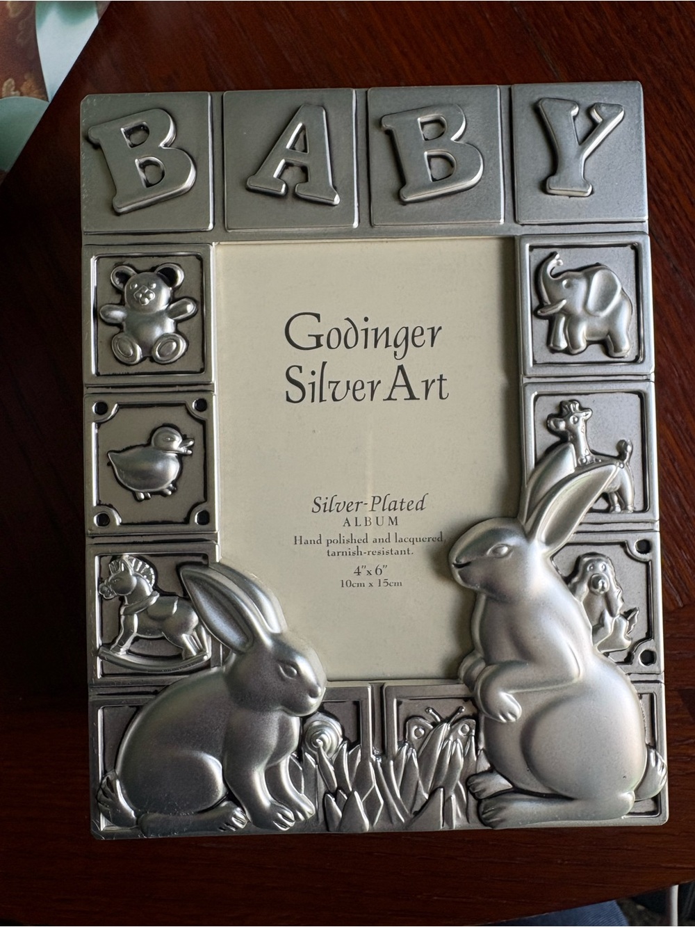 Godinger Silver-Plated Baby Bunny Picture Frame - Silver